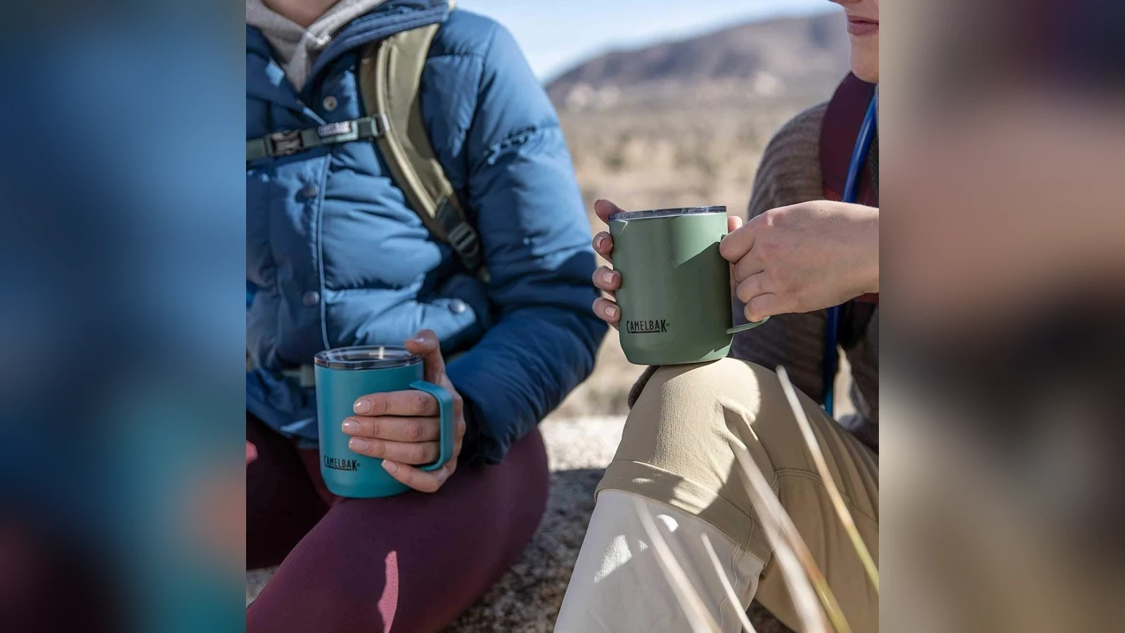 CamelBak Horizon 12 oz Camp Mug shown in everyday use