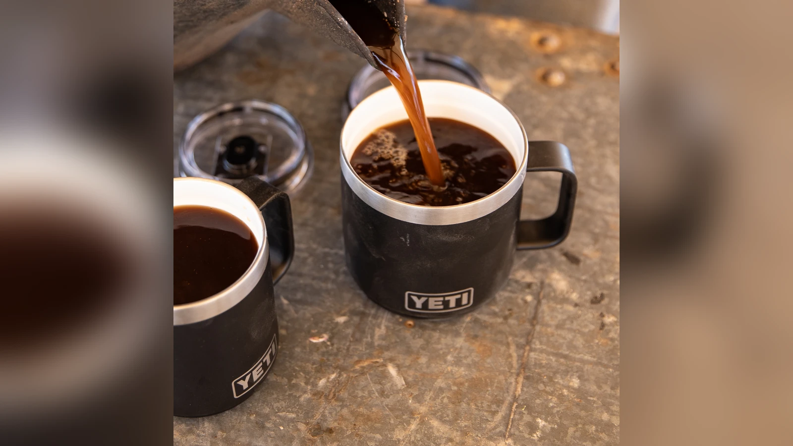 YETI Rambler 14 oz Mug with MagSlider Lid shown in everyday use