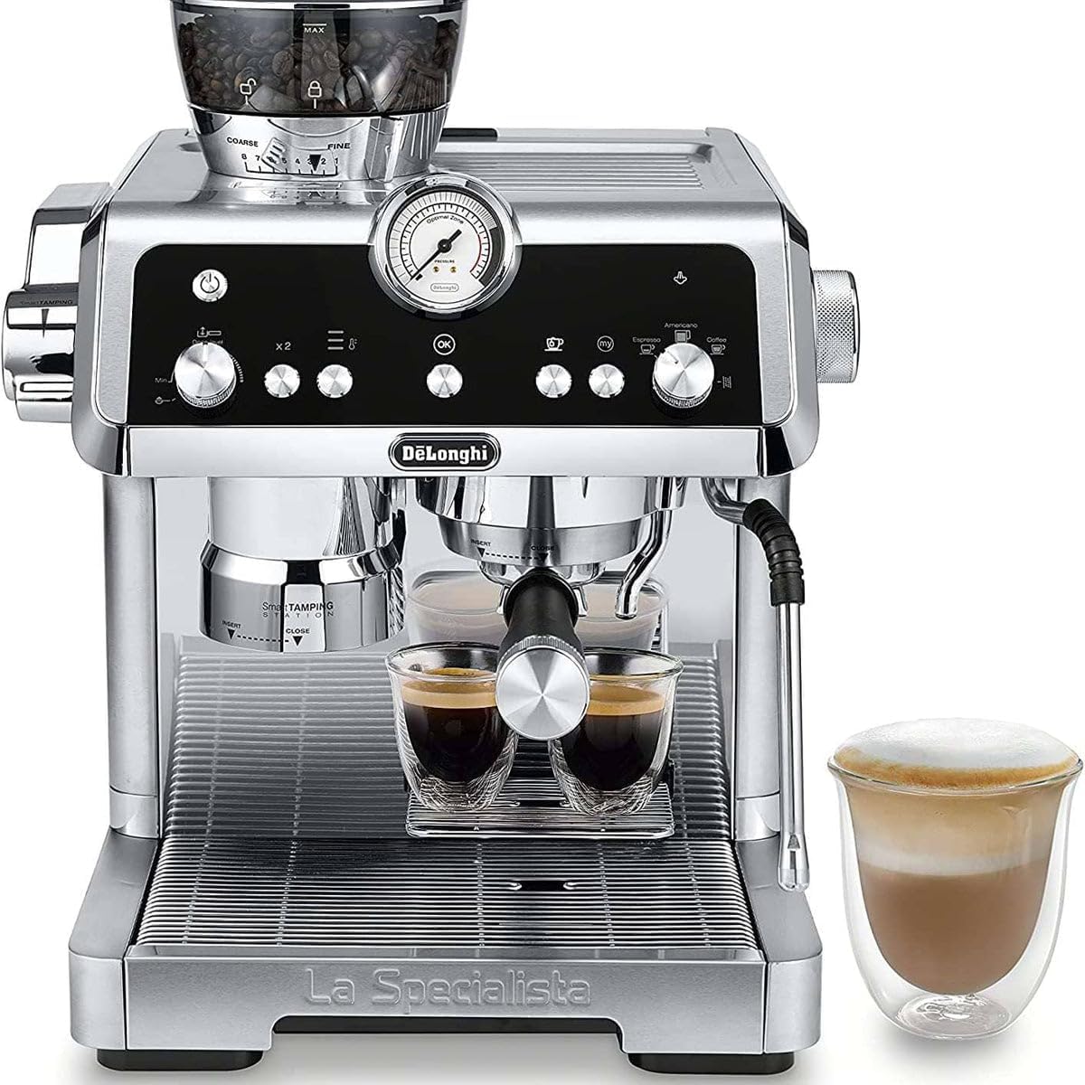 DeLonghi La Specialista Arte EC9155MB espresso machine with integrated grinder