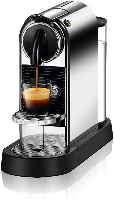 Nespresso CitiZ Original compact capsule espresso machine in chrome finish
