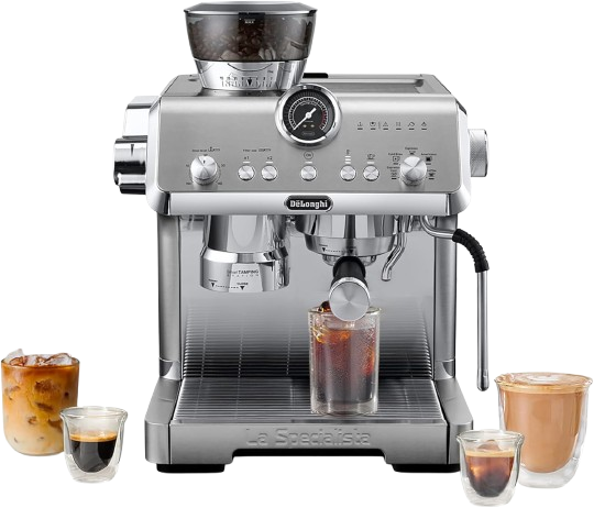 De’Longhi La Specialista Opera semi-automatic espresso machine with built-in grinder