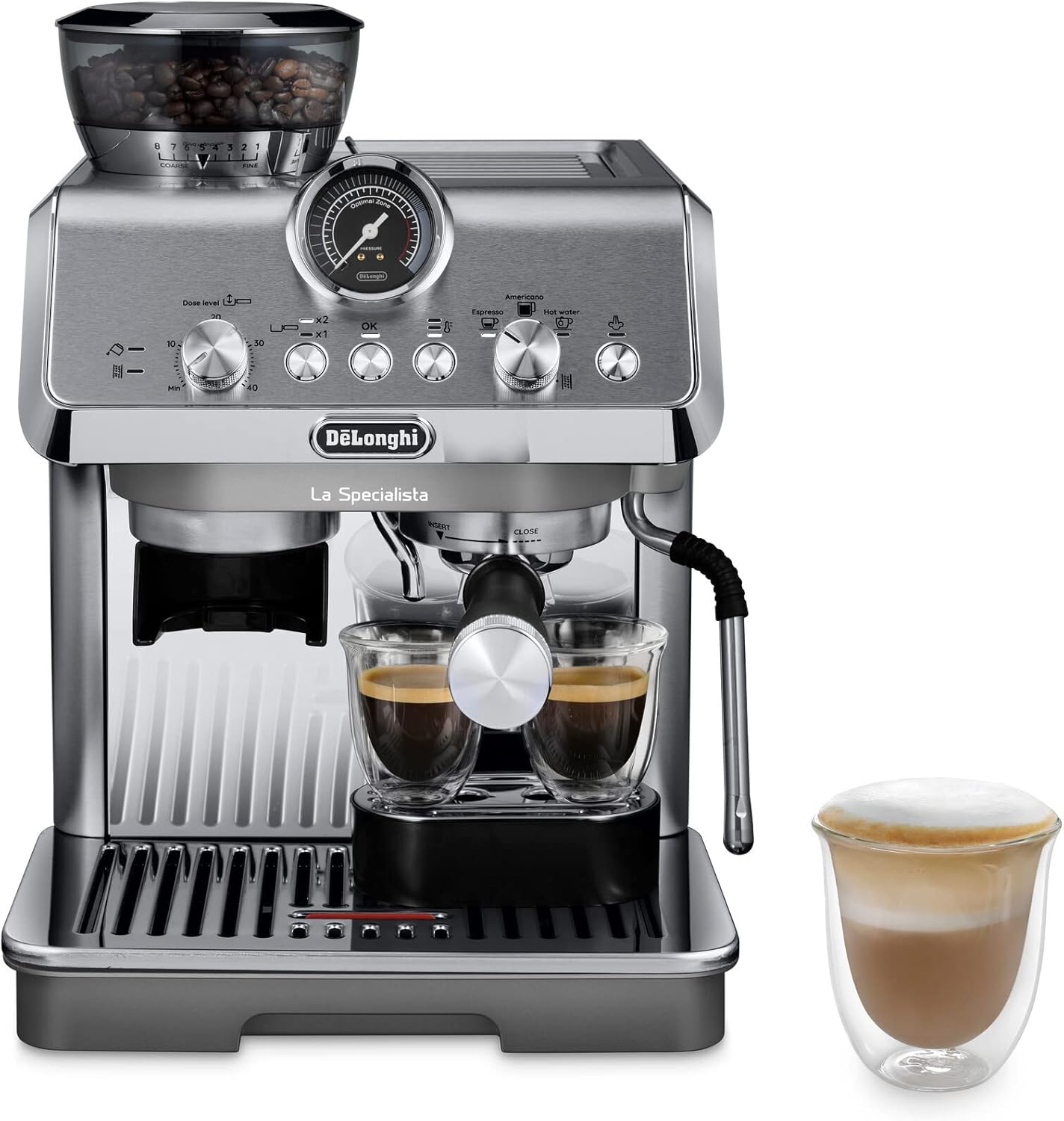 DeLonghi La Specialista Arte EC9155MB espresso machine with integrated grinder