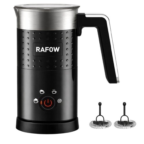 Rafow 4-in-1 electric milk frother