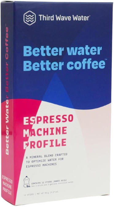Third Wave Water Espresso Machine Profile mineral packets for making espresso water