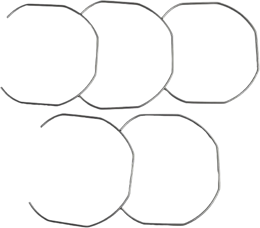 Portafilter basket spring clips replacement set