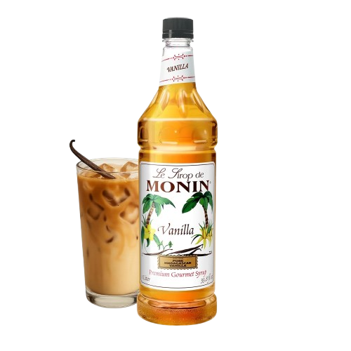 MONIN Vanilla Syrup 1L (Iced Latte Sweetness)