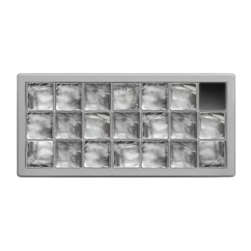 Small silicone ice cube trays with lids for iced coffee