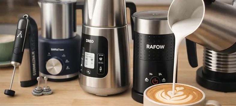 Milk frothers for home latte art