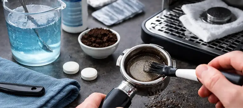 How to clean and descale your espresso machine